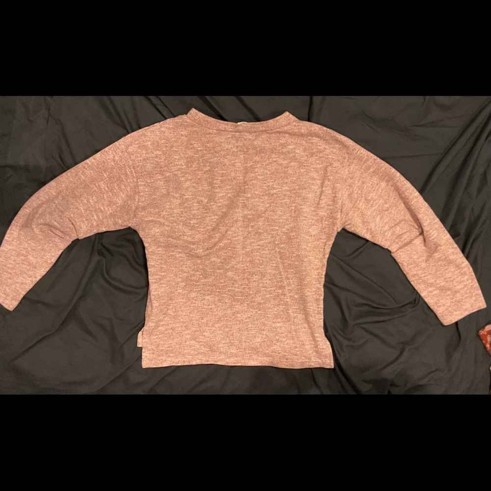 Gap pink 3/4 sleeve sweater